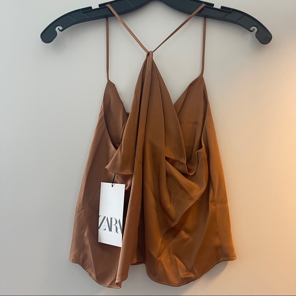 Zara Flowy Draped Tank - Picture 4 of 5